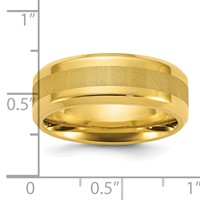 Chisel Titanium Polished Yellow IP-plated Brushed Center 8mm Band view 4