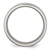 Chisel Titanium Brushed Center 6mm Grooved Band view 2