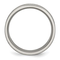 Titanium Grooved 6mm Brushed Band view 2