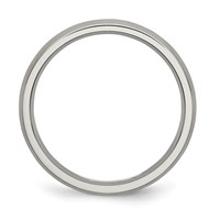 Chisel Titanium Brushed 4mm Half Round Band view 2