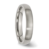 Chisel Titanium Brushed 4mm Half Round Band view 3