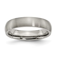 Chisel Titanium Brushed 5mm Half Round Band view 1
