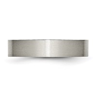 Chisel Titanium Brushed 5mm Flat Band view 2