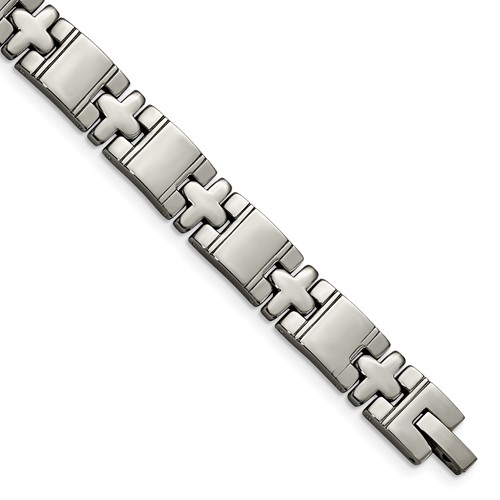Chisel Titanium Polished Bracelet, 8.25"