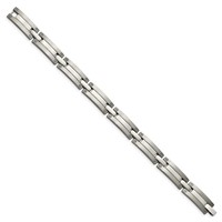 Chisel Titanium Brushed and Polished Bracelet, 8.5" view 3