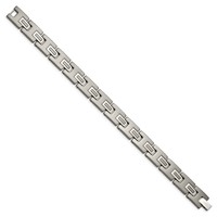 Chisel Titanium Brushed and Polished Bracelet, 8.75" view 3