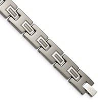 Chisel Titanium Brushed and Polished Bracelet, 8.75" view 1