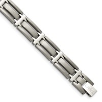 Chisel Titanium Brushed and Polished Bracelet, 8.75" view 1