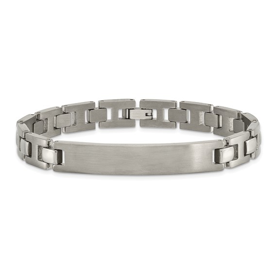 Chisel Titanium Brushed and Polished 8.5 inch ID Bracelet