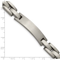 Chise Titanium Brushed ID Bracelet, 8.75" view 5
