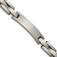 Chise Titanium Brushed ID Bracelet, 8.75" view 1