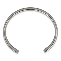 Chisel Titanium Polished Cuff Bangle view 3