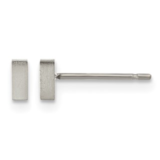 Titanium Rectangle Post Earrings