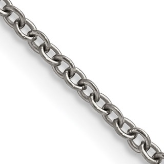 Chisel Titanium Cable Chain
