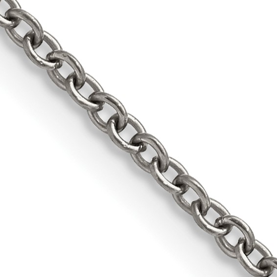 Chisel Titanium Cable Chain