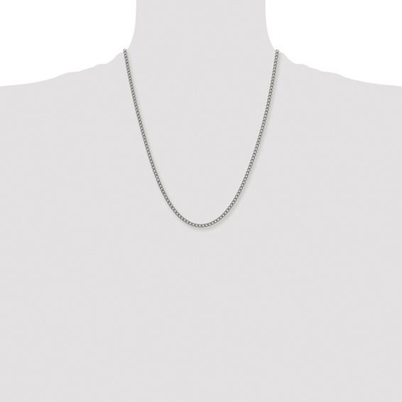 Chisel Titanium Polished 3.5mm 22 inch Curb Chain