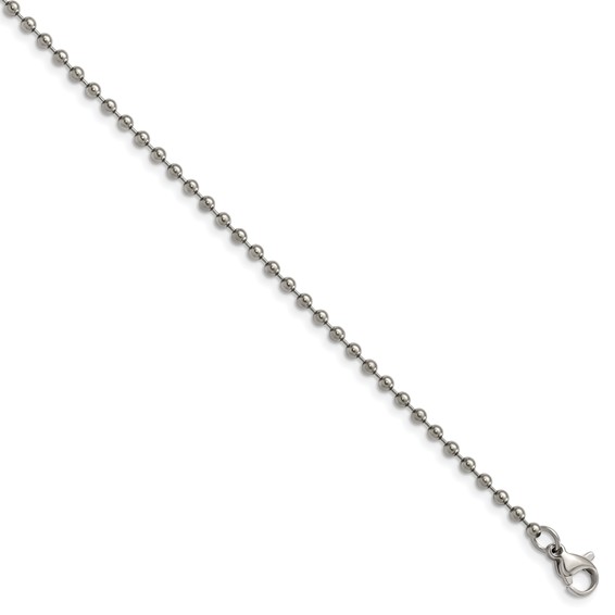 Chisel Titanium Ball Chain