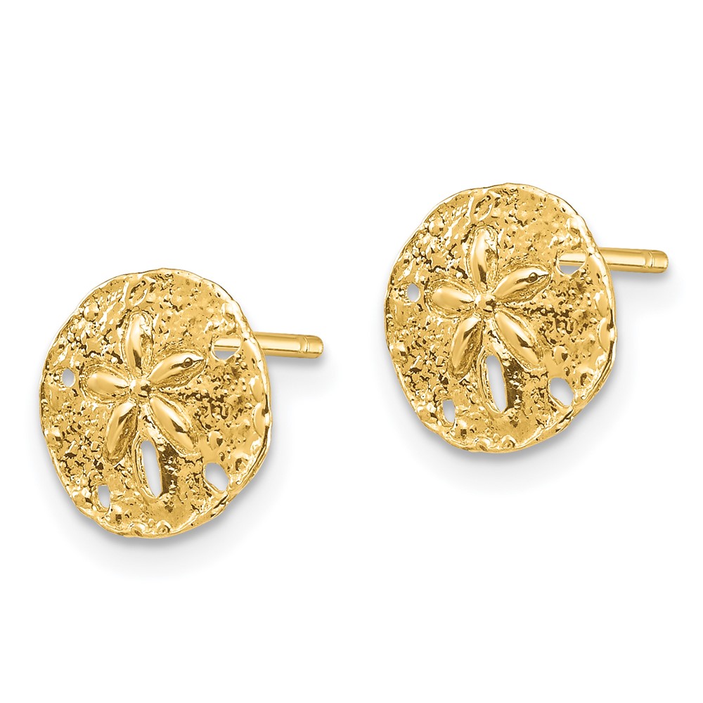 14K Sand Dollar Post Earrings (TC1022)