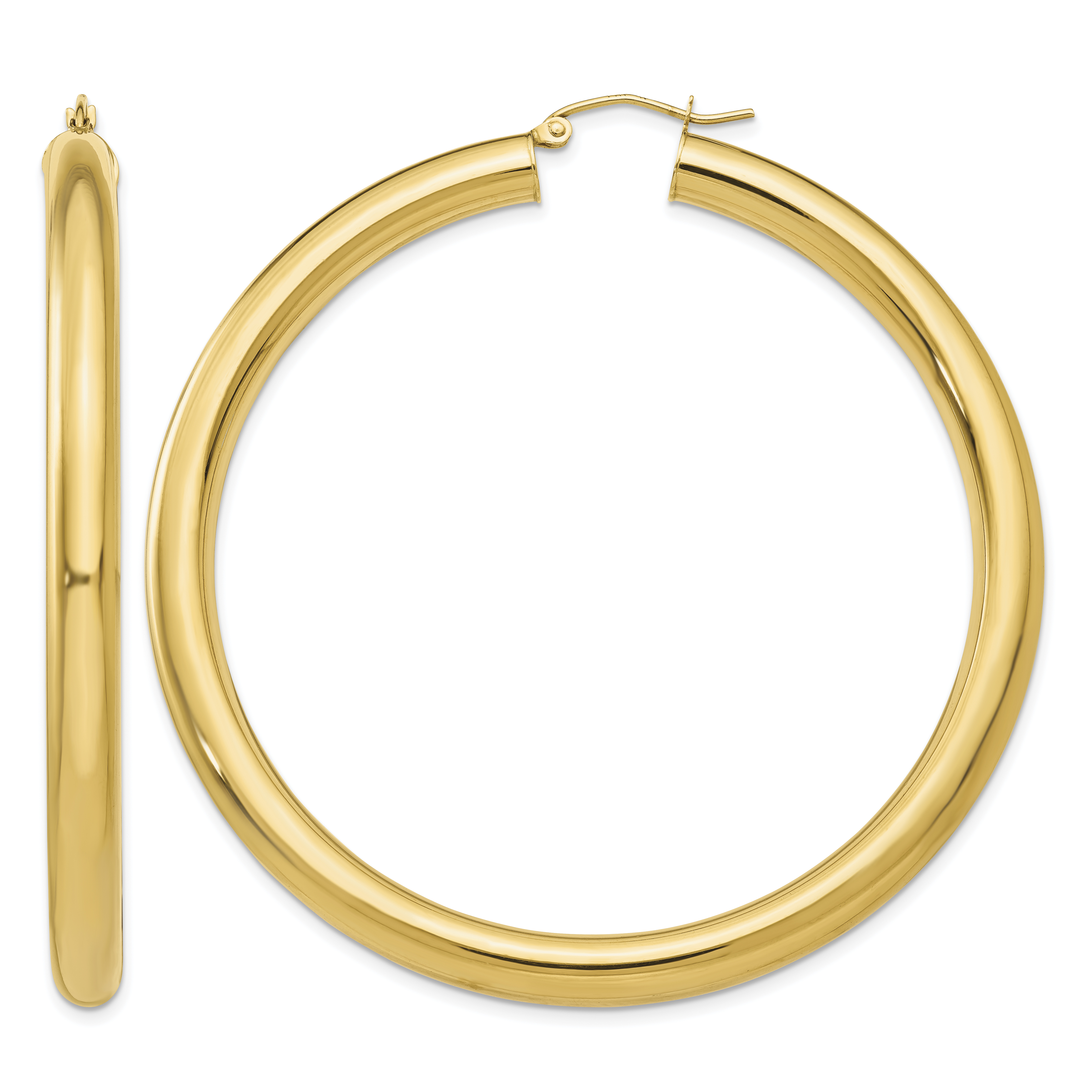 14k Polished 5mm Lightweight Hoop Earrings (TC194L)