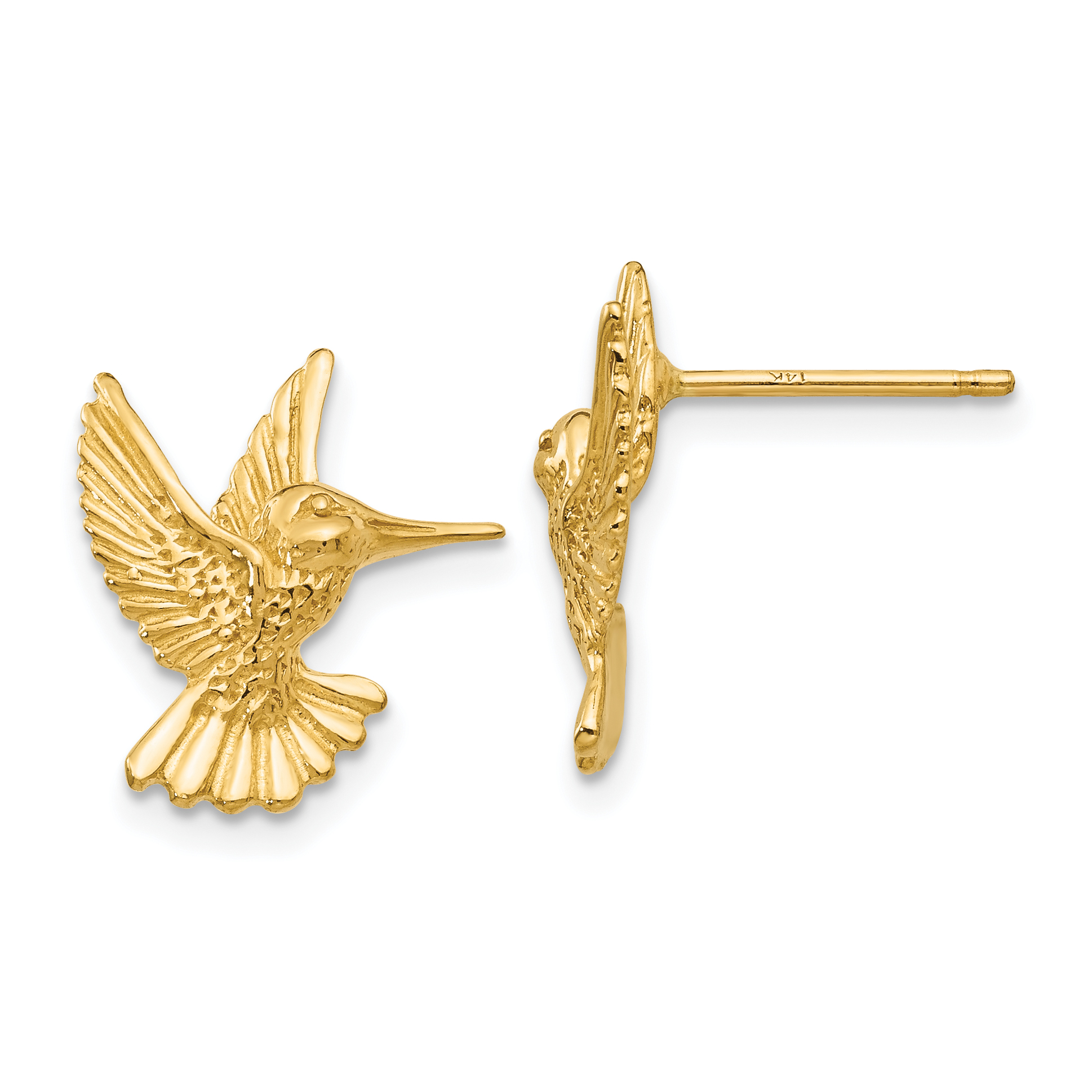 14k Hummingbird Post Earrings (TC625)