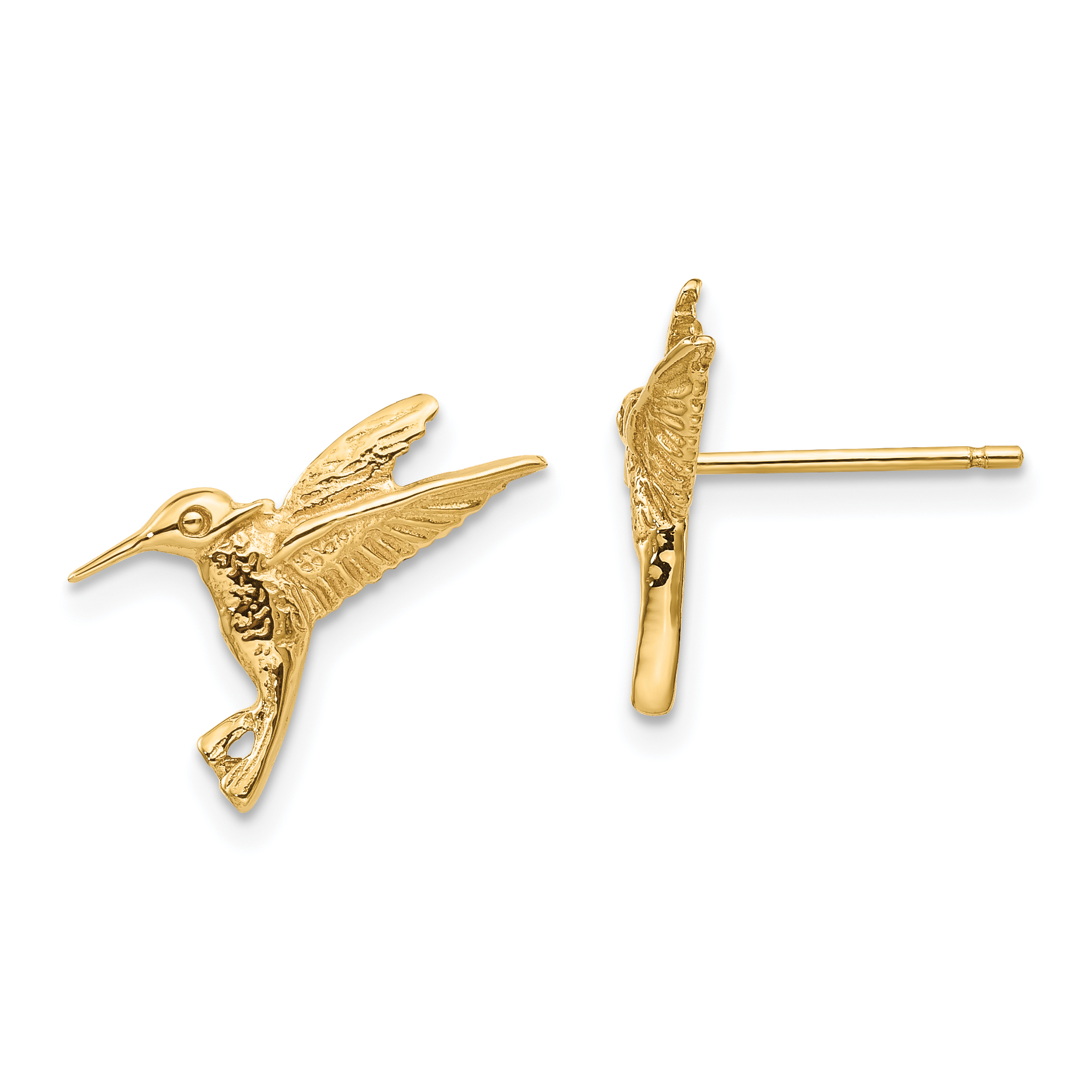 14k Hummingbird Post Earrings (TC743)