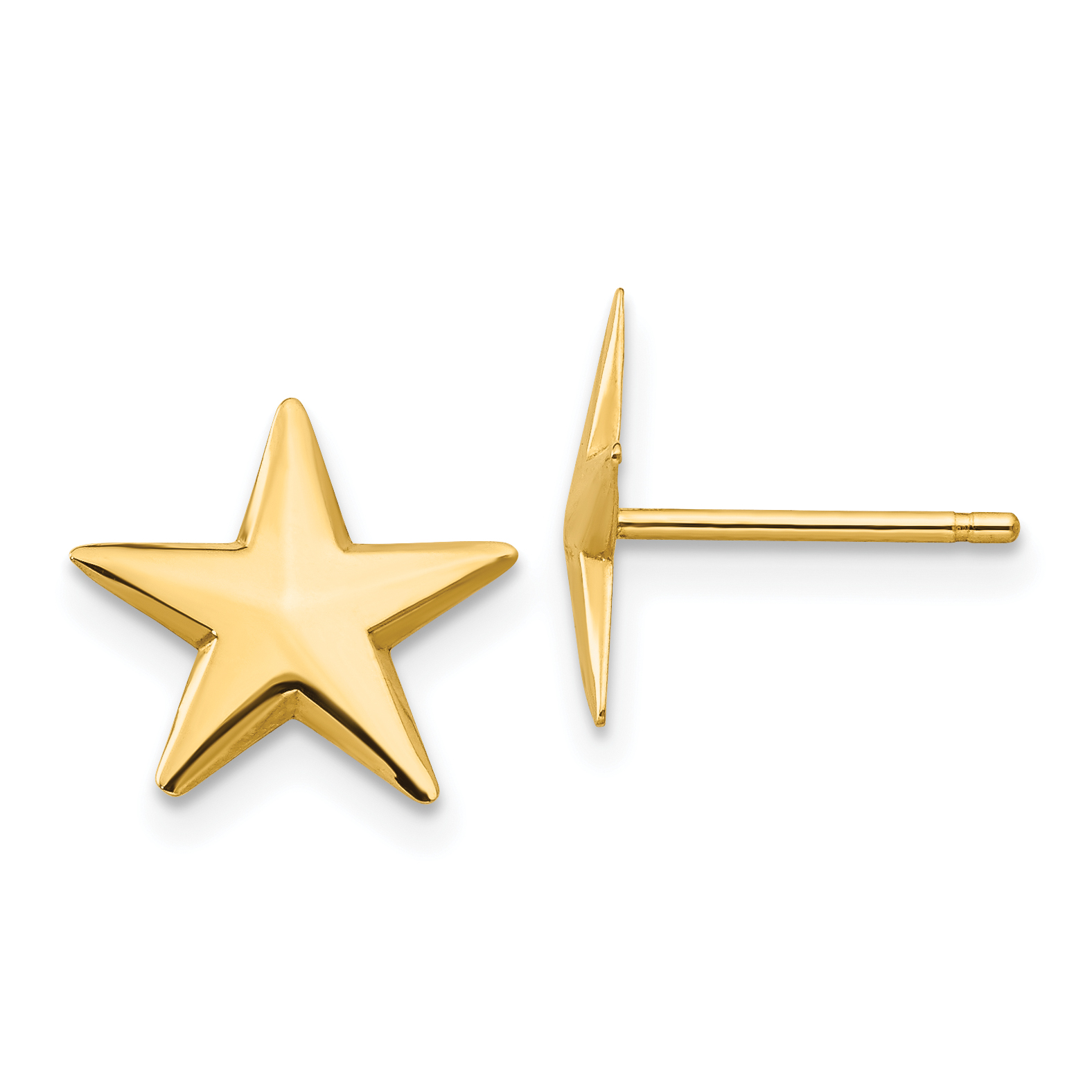 14k Nautical Star Post Earrings (TE614)