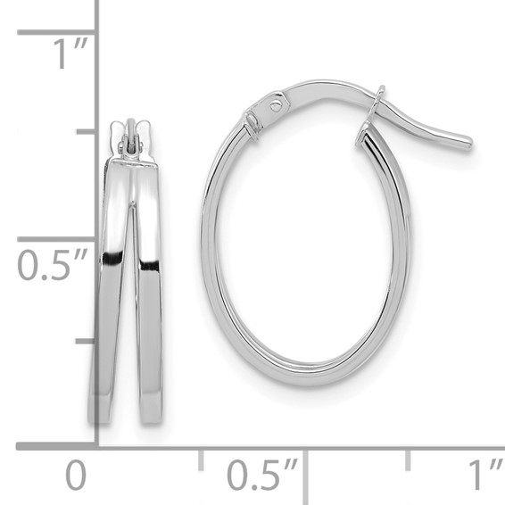 Gold Double Hoop Earrings