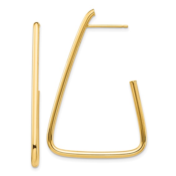 1/2pr 14k Polished Post Dangle Earrings