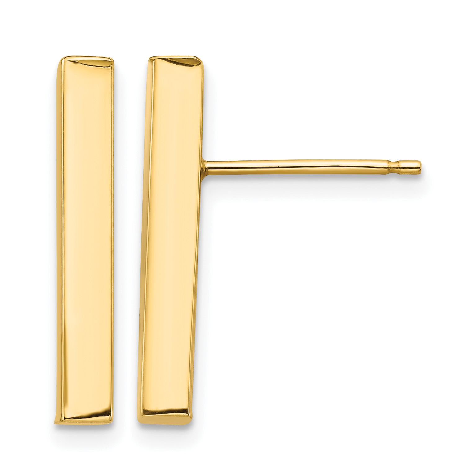 14k Polished 3mm Post Earrings (TF1379)
