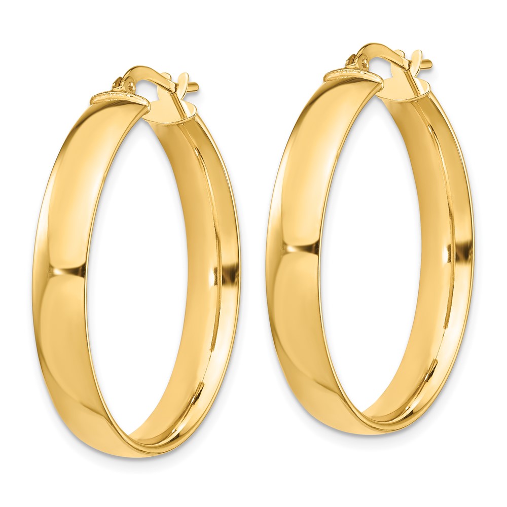14k High Polished 5mm Hoop Earrings (TF1403)