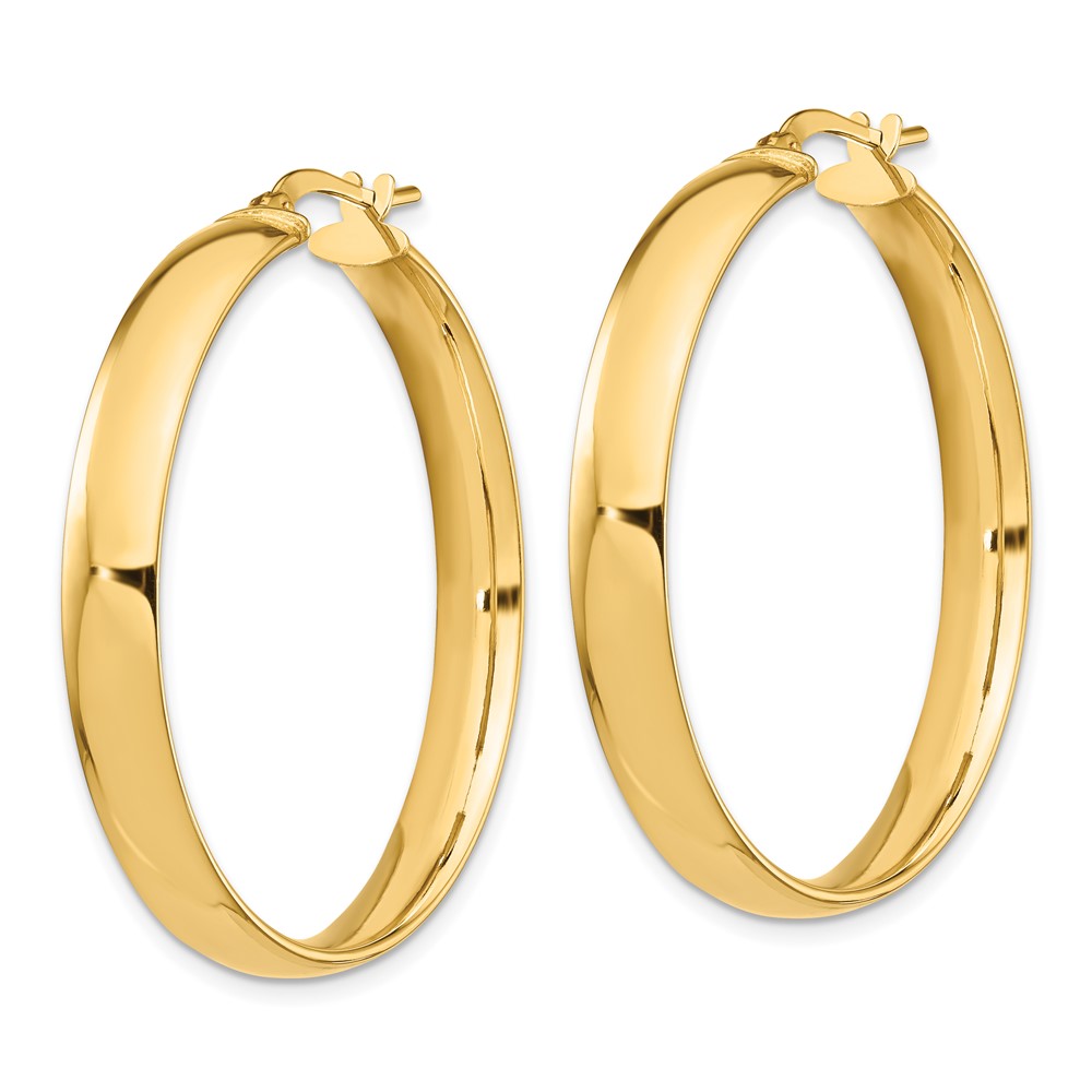 14k High Polished 5mm Hoop Earrings (TF1404)