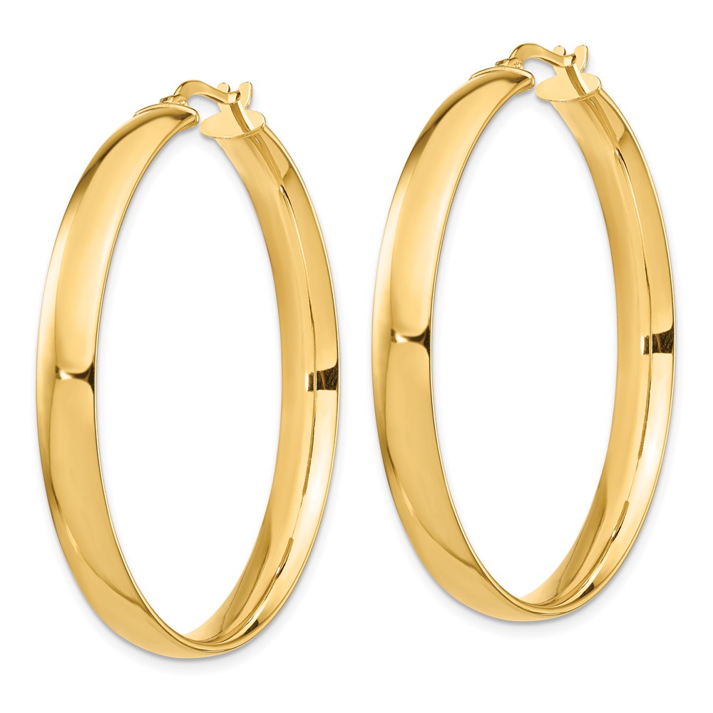 14k High Polished 5mm Hoop Earrings (TF1405)