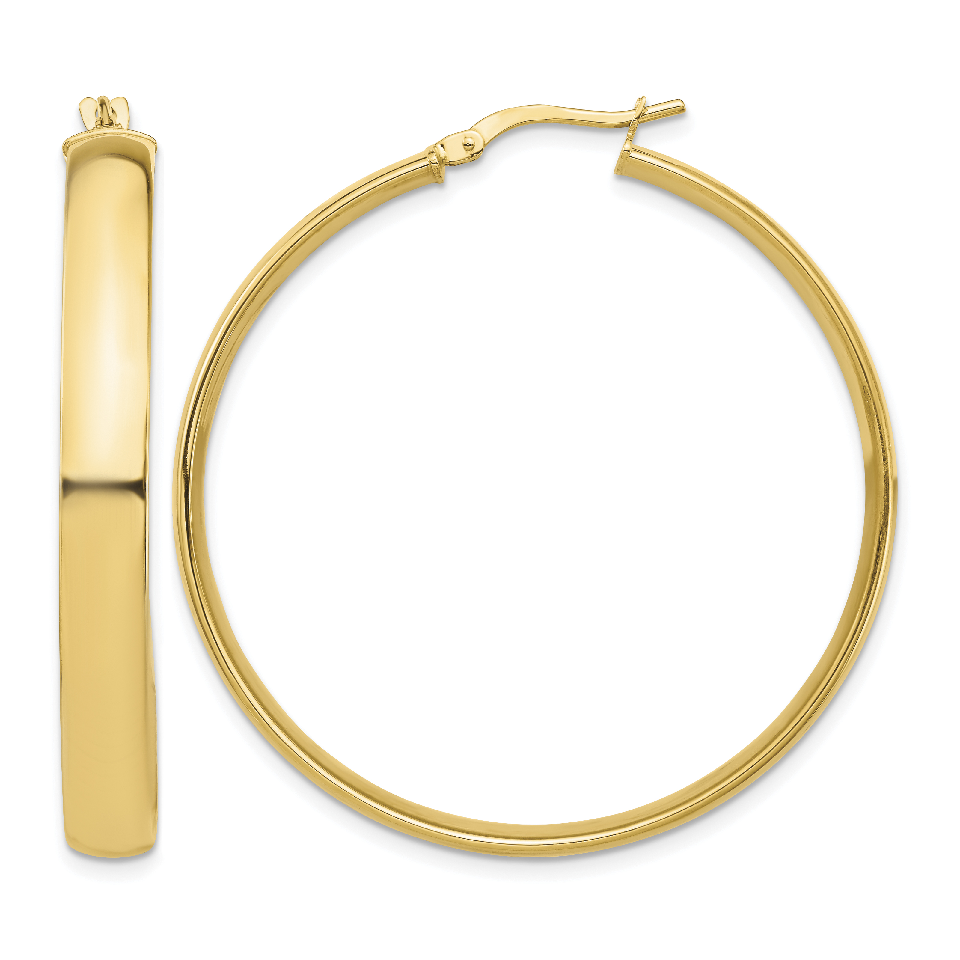 14k High Polished 5mm Hoop Earrings (TF1405)
