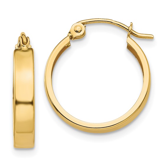 3mm Gold Hoop Earrings