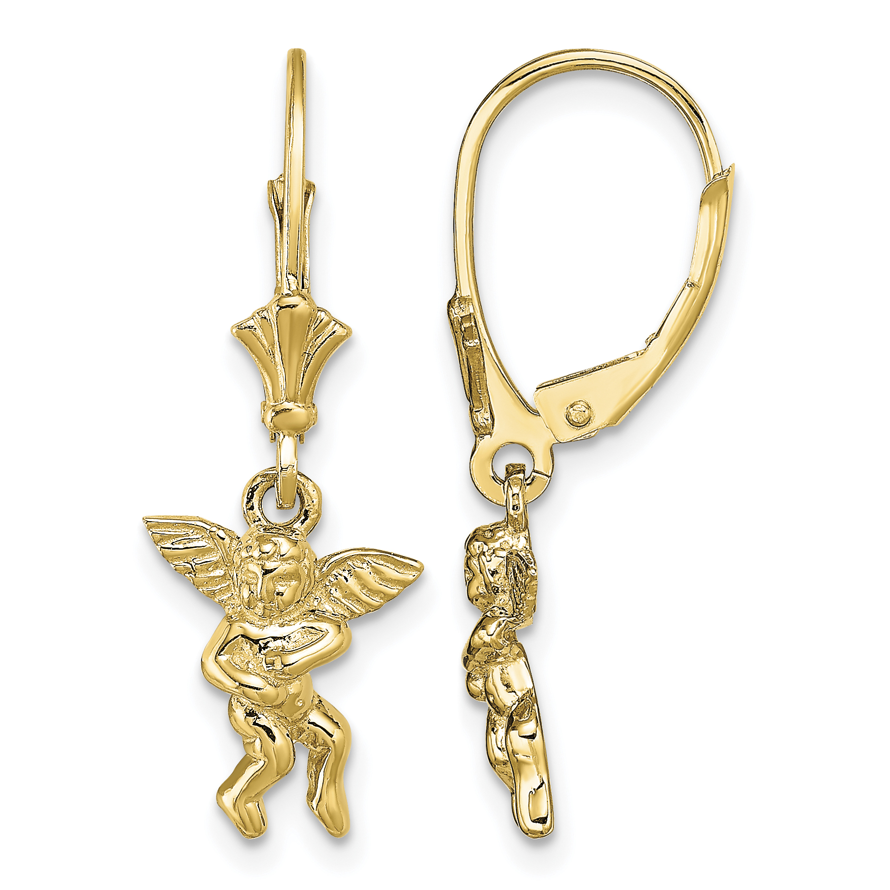 14k Angel Leverback Earrings (TF1779)