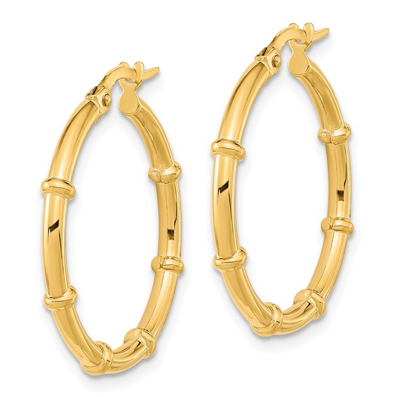 2mm Gold Polished Hoop Earrings