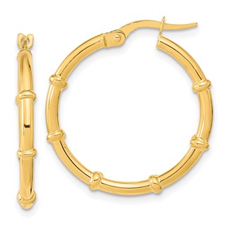 2mm Gold Polished Hoop Earrings