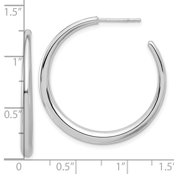 Gold C-hoop Post Earrings