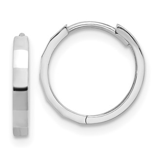 Gold Diamond-cut Circle Hoop Earrings