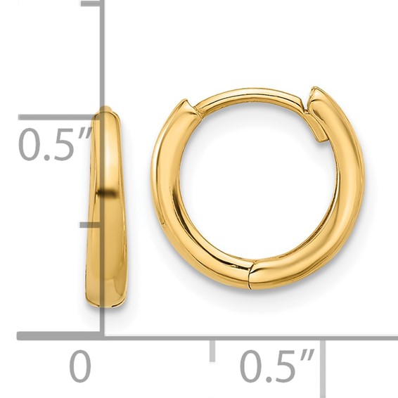 Gold Hinged Hoop Earrings