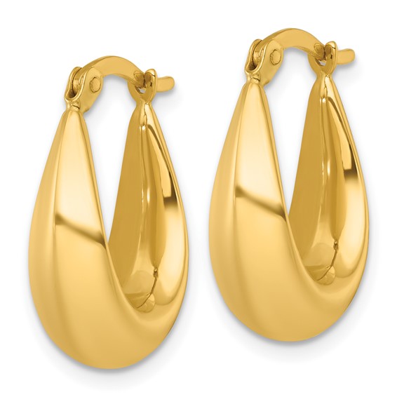 Gold Graduating Hoop Earrings
