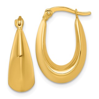 Gold Graduating Hoop Earrings