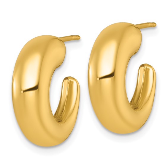 Gold Graduating C-hoop Post Earrings