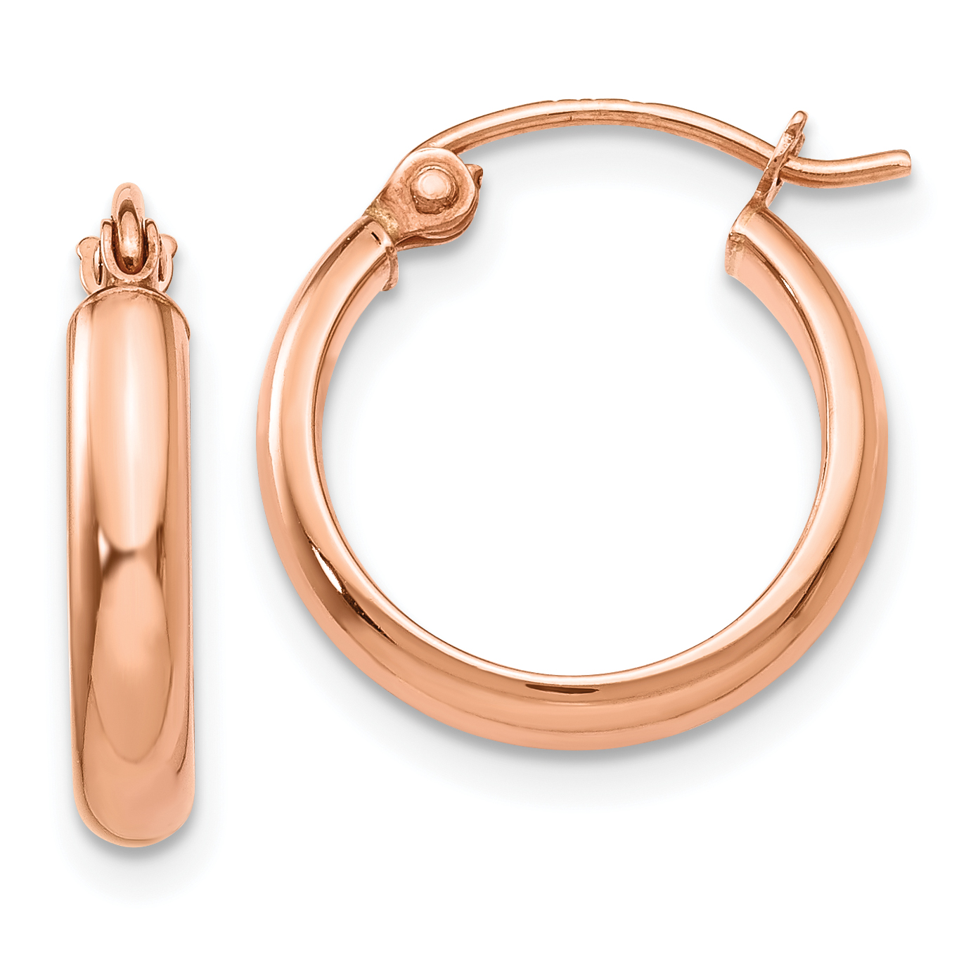 argos rose gold hoop earrings