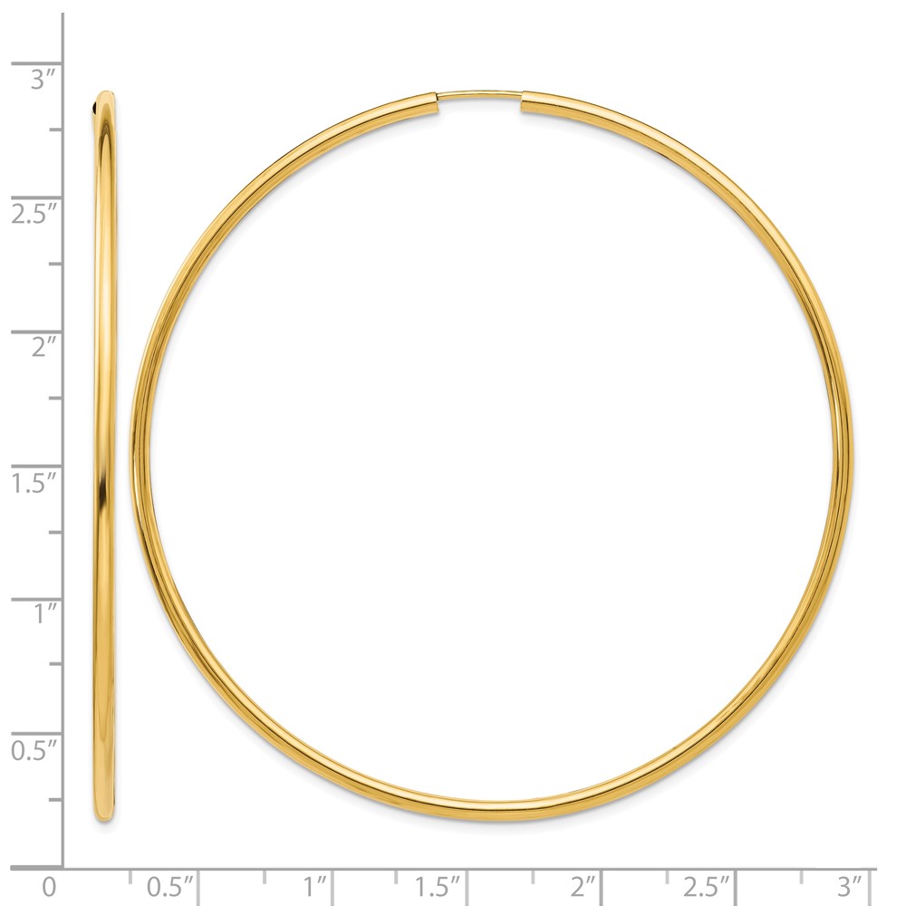 14K Endless Hoop Earrings (TF802)