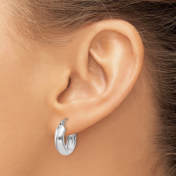 4.75mm Gold Polished Round Hoop Earrings