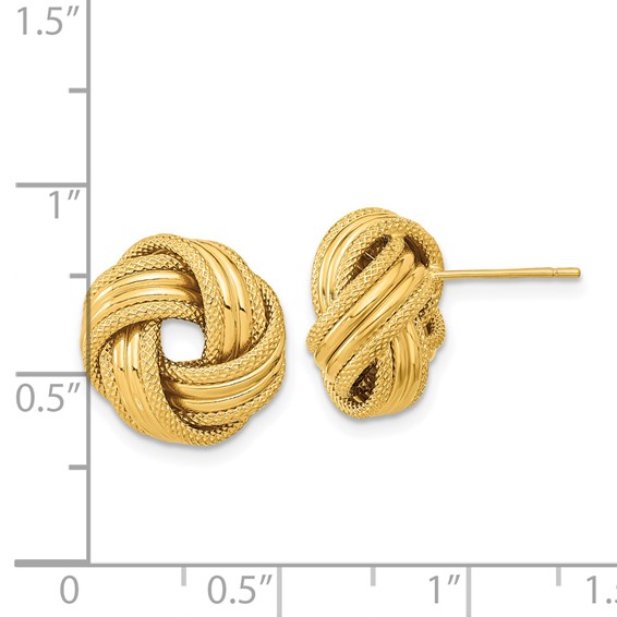 Gold Love Know Post Earring
