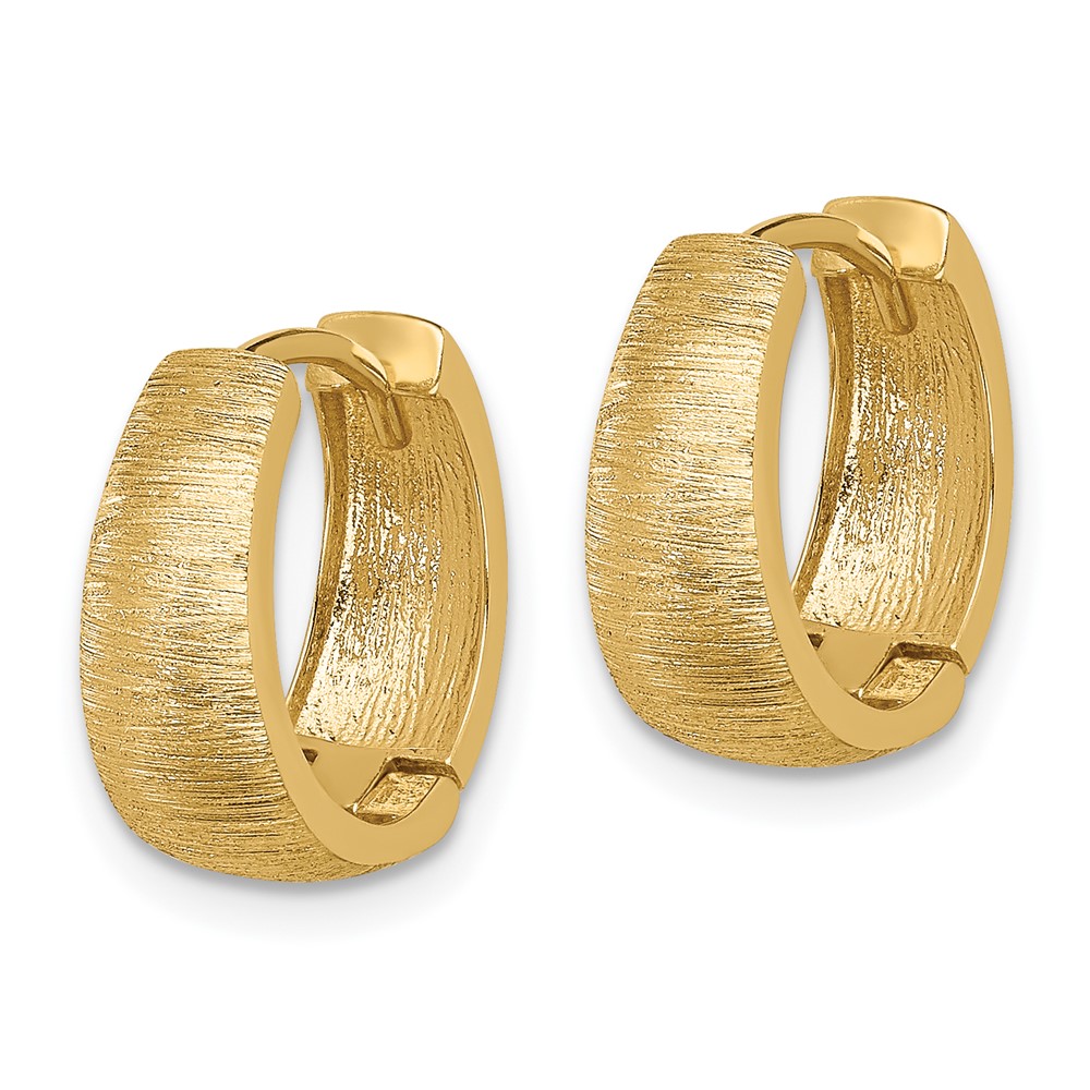 14K Textured Hoop Earrings (TL1130)