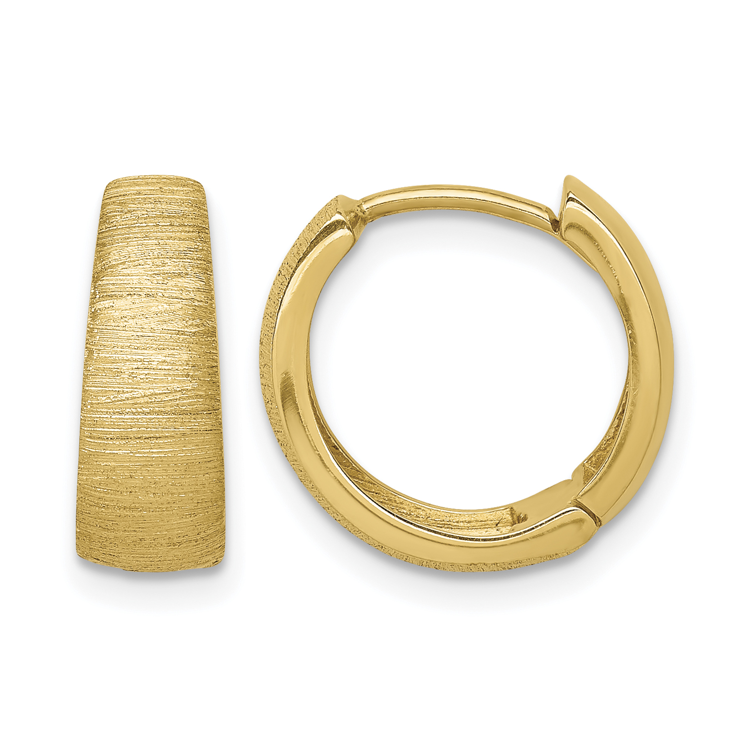 14K Textured Hoop Earrings (TL1130)