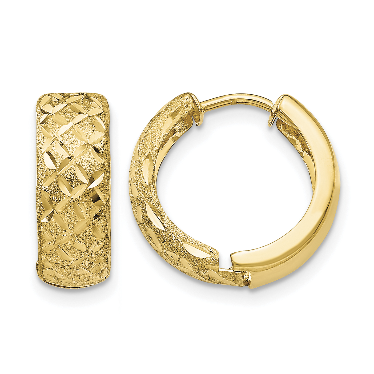 14k 5mm Hinged Hoop Earrings (TL179)
